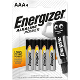 Energizer Μπαταρίες Power Αλκαλικές AAA (4τμχ)